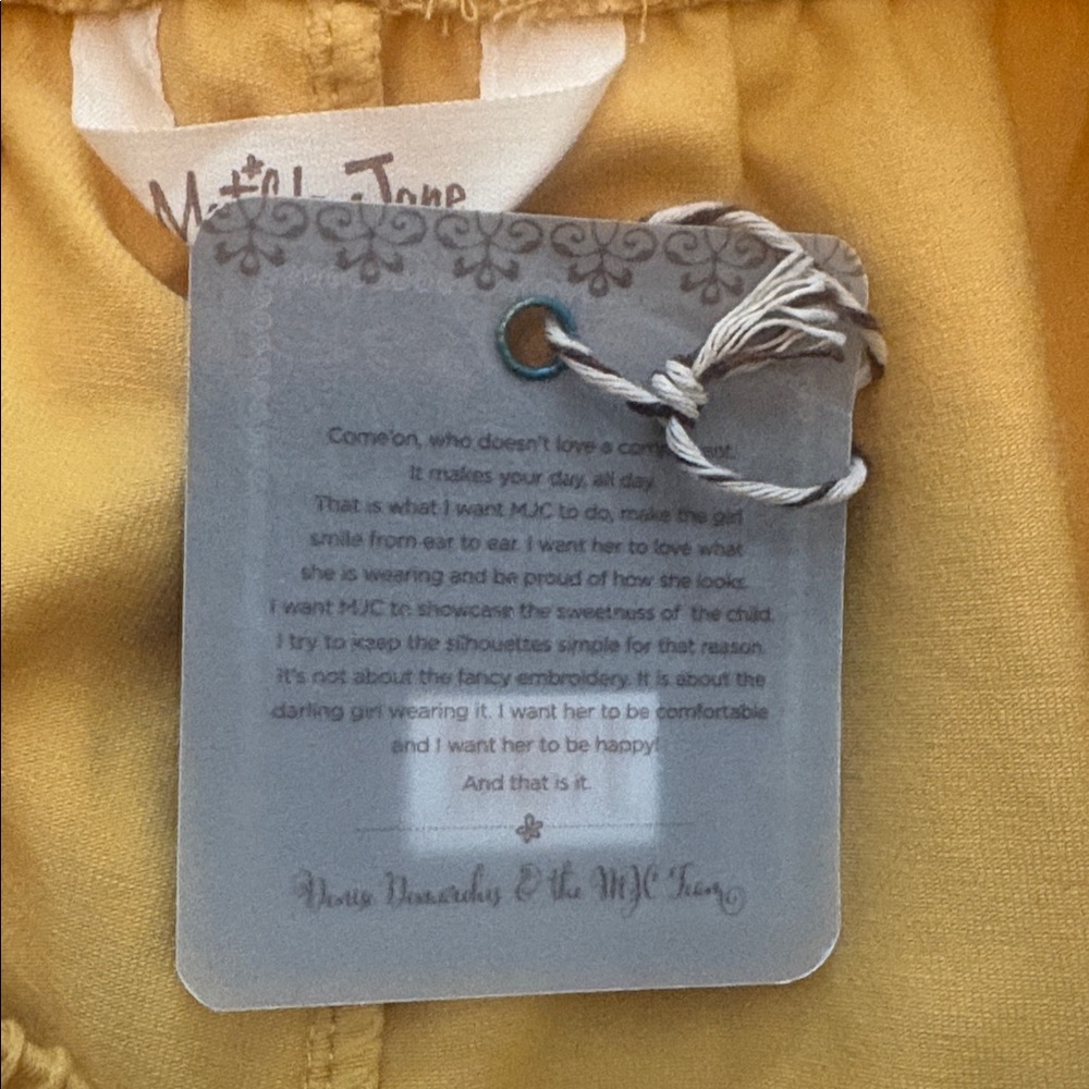 NWT Matilda Jane Golden Day Ruffles Pants Yellow Gold Girls 12 - Picture 7 of 9